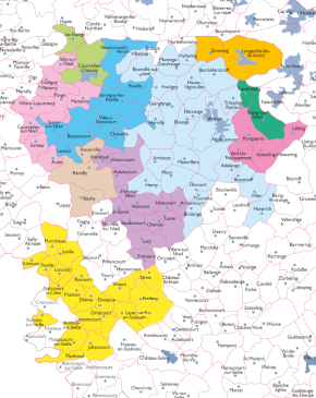 Carte des communes